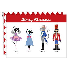 Nutcracker Family Holiday Card - Set of 15