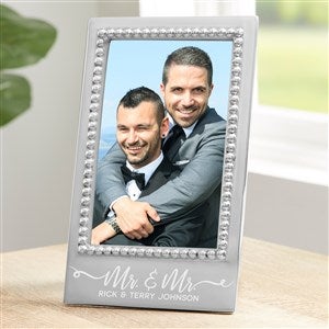 Mariposa Personalized Mr & Mr Wedding Frame - Vertical