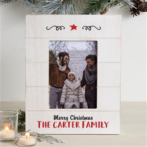 Farmhouse Christmas Personalized Shiplap Frame - 5x7 Vertical