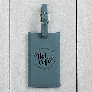 Personalized Logo Teal Bag Tag - 22464