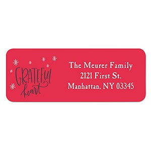 Grateful Heart Address Labels - 1 set of 60