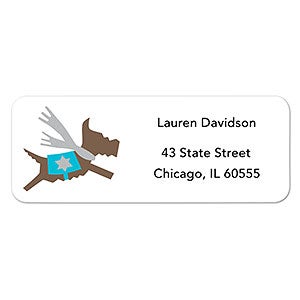 Happy Hanukkah Dogs Return Address Labels - 1 set of 60