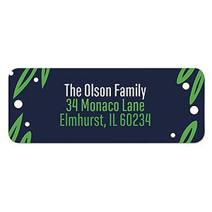 Greenery Holiday Address Labels  - 1 set of 60