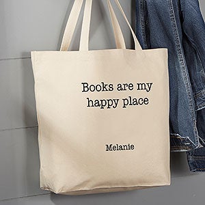 Expressions Personalized Large Canvas Tote Bag