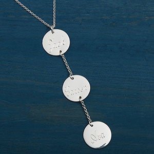 Personalized Engraved 3 Disc Necklace