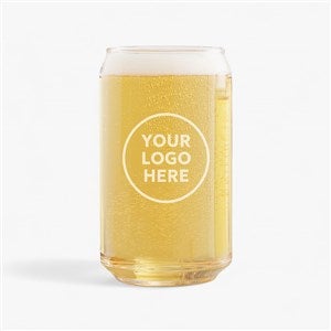 Personalized Logo Engraved Beer Can Glass  - 22836