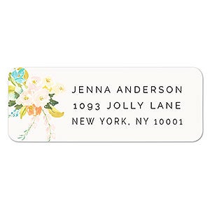 Floral Address Labels - 1 set of 60