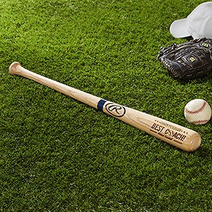 Best Baseball Coach Gift - Personalized Rawlings Baseball Bat