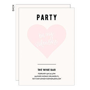 Be My Valentine Party Invitation - Set of 5