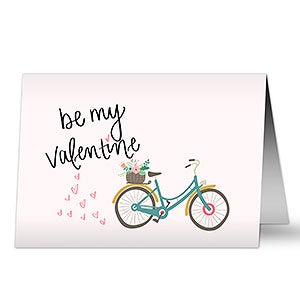 Bicycle Be My Valentine Premium Greeting Card