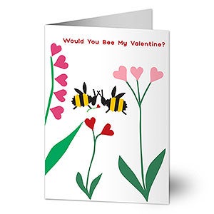 Valentine's Day Bee Greeting Card