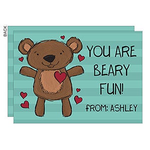 Beary Fun Premium Valentine's Day Card - Set of 5