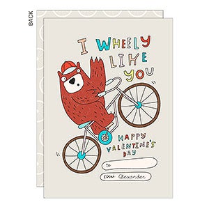 Wheely Like You Premium Valentine's Day Card - Set of 5