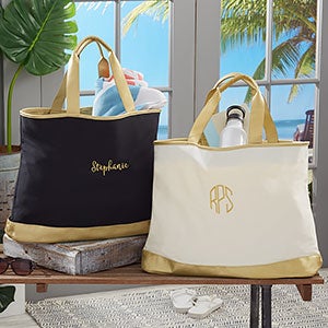 Embroidered Cabana Tote Bag