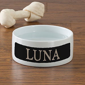 Happy Dog Personalized Small Pet Bowl