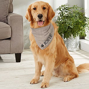 Happy Dog Personalized Dog Bandana - Large