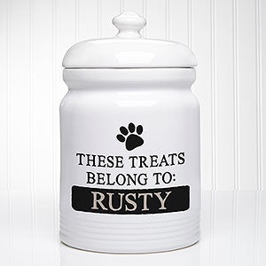 Happy Dog Personalized Dog Treat Jar