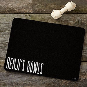 Good Dog Personalized Pet Food Mats