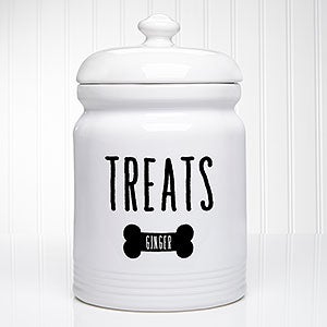 Good Dog Personalized Dog Treat Jar