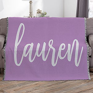 Scripty Style 50x60 Woven Throw