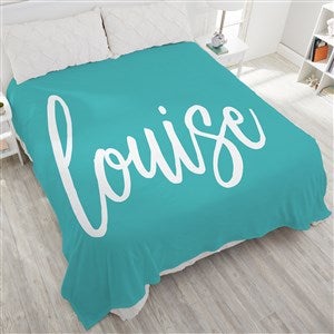 Scripty Style Personalized 90x108 Plush King Fleece Blanket