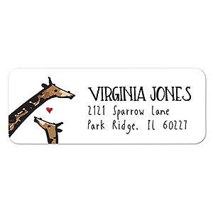 Giraffe Return Address Labels - 1 set of 60