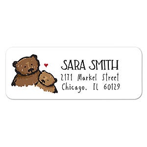 Bear Return Address Labels - 1 set of 60