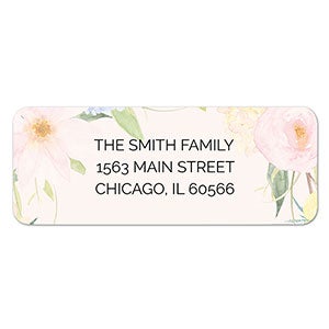 Floral Wreath Address Labels - 1 set of 60