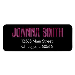 neon address labels