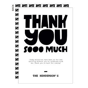 Thank You Sooo Much Thank You Cards - Set of 5