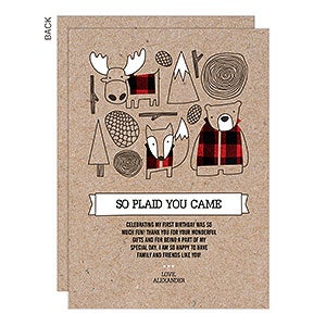 Woodland Kids Thank You Cards - Set of 5