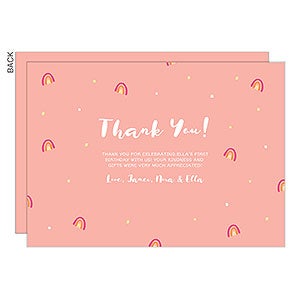 Rainbow Premium Thank You Cards - Set of 5