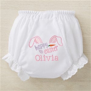 Personalized Baby Bloomers Diaper Covers - Happy Easter