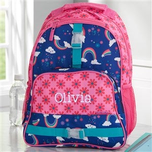 Rainbow Print Personalized Kids Backpack