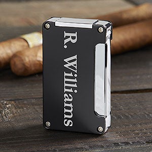 Custom Engraved Torch Cigar Lighter With Punch