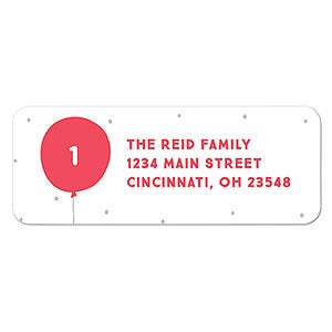 Balloon Age Address Labels - 1 set of 60