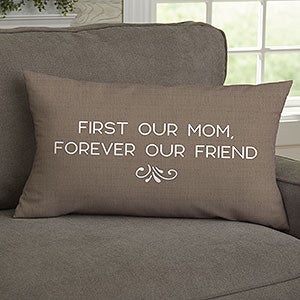 A Great Mom Personalized Lumbar Throw Pillow