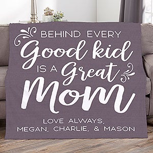 A Great Mom Personalized 60x80 Fleece Blanket