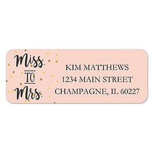 From Miss to Mrs. Address Labels - 1 set of 60