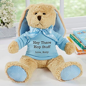 Personalized Blue Bunny Rabbit