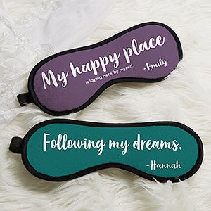 Funny Sleep Masks - Funny Quotes Personalized Sleep Mask