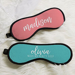 Scripty Style Personalized Sleep Mask