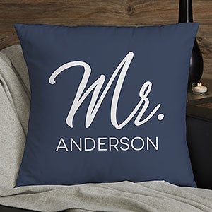 Stamped Elegance Personalized 18 Throw Pillow