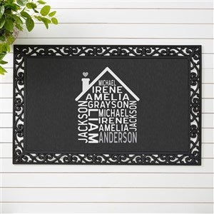 Family Home Personalized Doormat - 20x35