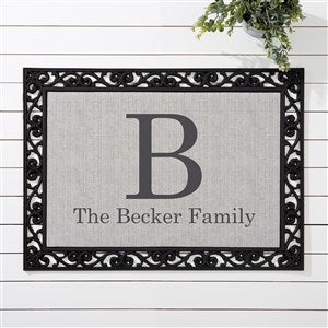 Modern Style Personalized Monogram Doormat- 18x27