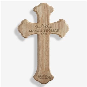 First Communion Personalized Wood Cross - 23628