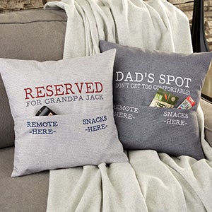 For Him Personalized 14" Pocket Pillow - #23635-S