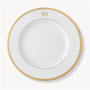 Pickard Signature Gold Monogrammed Salad Plate - 23700D