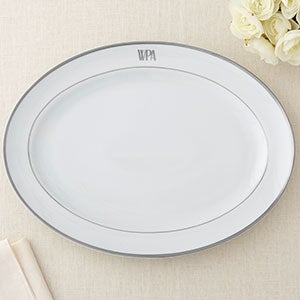 Pickard Signature Platinum Monogrammed Platter