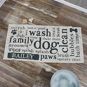 Happy Dog Personalized Dog Towel